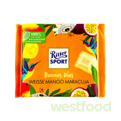 Шоколад Ritter Sport Weisse Mango maracuja 100г, шт /в уп.12шт/