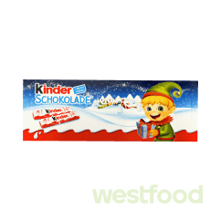 Шоколад Kinder Chocolate Новорічний Т12 150г/в уп.24шт/