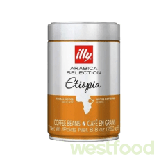 Кава в зернах Illy  Ethiopia  ж/б 250г /в уп.6шт/