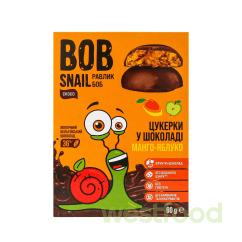Цукерки Bob Snail мангові 60г в молоч.шокол.
