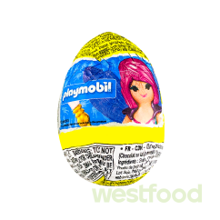 Шоколадні яйця з сюрпр.Zaini Playmobil 20г /уп.24шт/