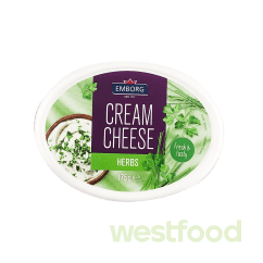Крем-сир Emborg 175г з зеленню 70%