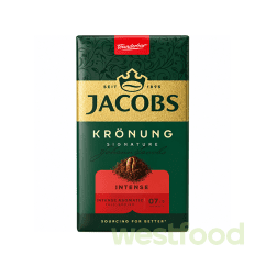 Кава мелена Jacobs Krönung Intense 250г /в уп.12шт/