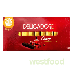Шоколад Delicadore Вишня 200г /уп.12шт/