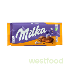 Шоколад Milka 100г карамель /в уп.23шт/