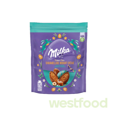 Шоколадні яйця Milka 90г Karamellige nougat creme /уп.26шт/