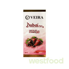 Шоколад DUBAI Veira 100г з полуницею