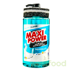 Засіб д/миття посуду MaxiPower 1л Nanomatic /уп.6шт/