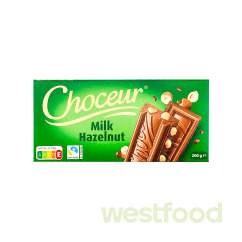 Шоколад Choceur 200г Milk Hazelnut /уп.36шт/