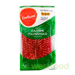 Салямі Італійська с/к в/с в/п нар.серв 80г Глобино