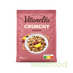 Мюслі Vitanella 350г Crunchy фруктові /уп.12шт/