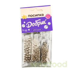 Посипка кондит. Срібне драже (3стіки) 9г