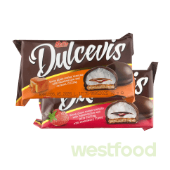 Печиво з маршмеллоу глаз.Dulcevis 70гр Nefis в асорт. /уп.15шт/