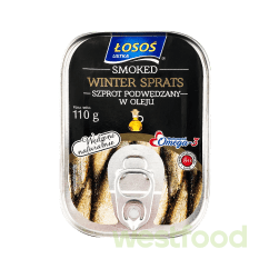 Шпроти копчені в олії 110г Losos /уп.17шт./