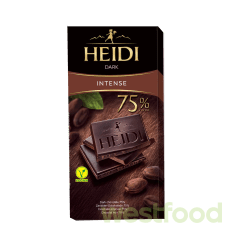 Шоколад HEIDI 80г чорний Intense 75% /в уп.20шт/