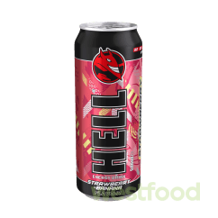 Енергетичний напій HELL 500мл Strawberry-Banana /в уп.12шт/