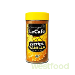 Кава розчинна LeCafe Crema Vanilla 75г скло /уп.6шт/