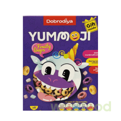 Кільця глазур.фрукт.з маршмелоу 250г Yummoji /уп.10шт/