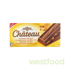 Шоколад Chateau 200г Мигдаль/Almendras Enteras/в уп.36шт/