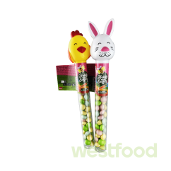 Драже у пластик.фігурці Happy Easter 55г MIX /в уп.24шт/