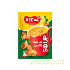 Крем-суп Reeva 17г зі см. Курки з локшиною /уп.28шт/