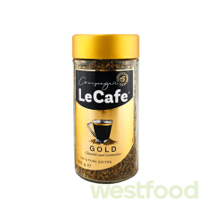 Кава розчинна LeCafe Gold 100г скло /в уп.6шт/