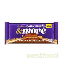 Шоколад Cadbury 180г Nutty Praline Crisp /уп.15шт/