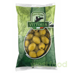 Оливки VITTORIA  пакет б/к Verdi Dolci Giganti зелені 400г