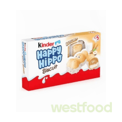 Батончик Kinder Happy Hippo BISCUIT Haselnuss , 5*20,7г/в уп.10шт/