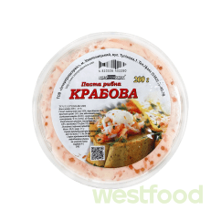 Паста рибна Крабова, 200г /уп.12шт/ІнтерПродСервіс