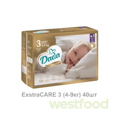 Підгузники Dada ExstraCARE 3 (4-9кг) 40шт/в уп.4шт/