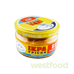 Ікра тріски пробійна солена Камчадал 180г с/б