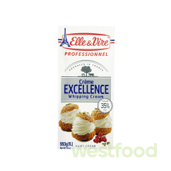 Вершки 1л Elle&Vire 35% /уп.12шт/