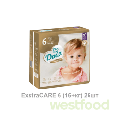 Підгузники Dada ExstraCARE 6 (16+кг) 26шт/в уп.4шт/