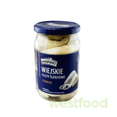 Оселедець філе Marinero 600г скло /уп.8шт/