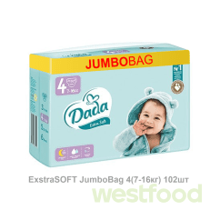 Підгузники Dada ExstraSOFT JumboBag 4(7-16кг) 102шт