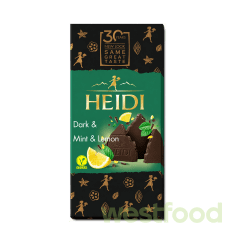 Шоколад HEIDI 80г чорний з лимоном та м'ятою