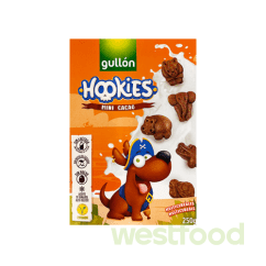 Печиво GULLON Hookies Mini cacao 250г/в уп.12шт/