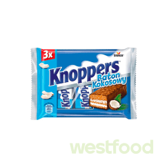Батончик Knoppers 3*40г Kokosowy /уп.15шт/