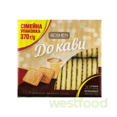 Печиво До кави Пряжене молоко 370г Roshen /уп.24шт/