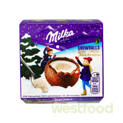 Шоколадні кулі Milka Snowballs 4*28г /в уп.20шт/