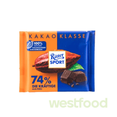 Шоколад Ritter Sport чорн.шок 74% какао 100г, шт