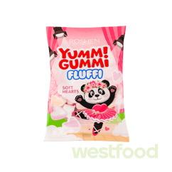 Маршмеллоу YummiGummi 65г Fluffi Soft Hearts /уп.11шт/
