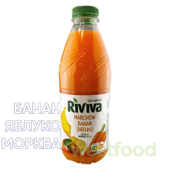 Сік Riviva 1л Морква-Банан-Яблуко /в уп.6шт/