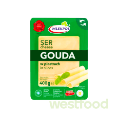Нарізка Гауда 400г Млекпол /в уп.24 шт/