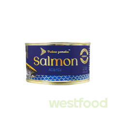 Лосось атлан.натуральний Рибна Затока 230г /уп.48шт/