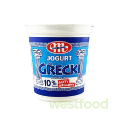 Йогурт Грецький 10% 400г Mlekovita /в уп.12шт/