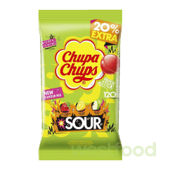 Карамель Chupa Chups 120шт Пакет SOUR /уп.6шт/