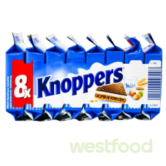 Вафля Knoppers 8шт*25г Crispy/в уп.24шт/