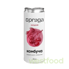 Напій Комбуча Spraga 330мл ж/б Вишня /уп.12шт/